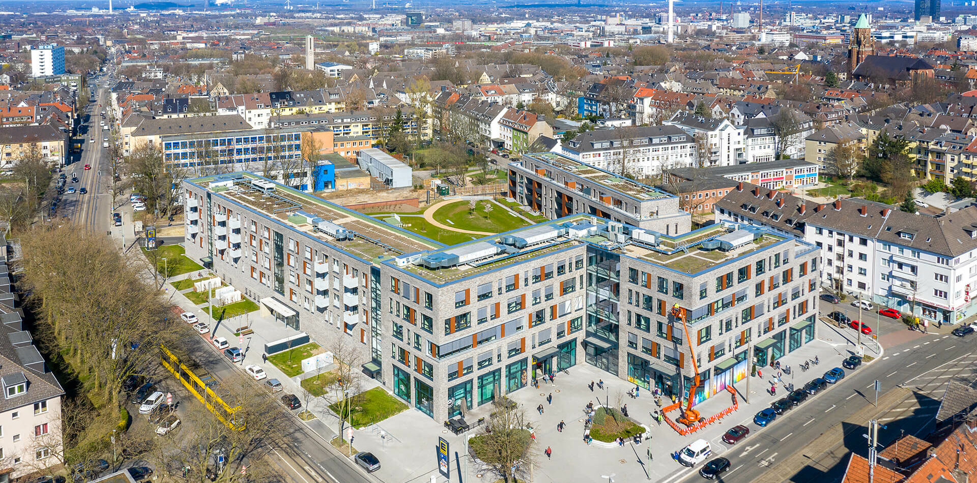 Tag der Architektur Cranachhöfe Essen Luftbild
