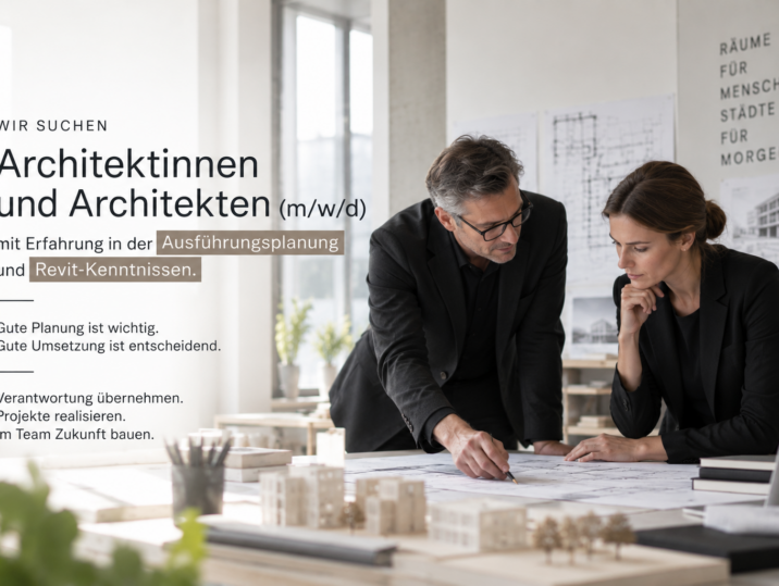 Stellenanzeige von Nattler Architekten für Architektinnen und Architekten mit Erfahrung in der Ausführungsplanung und Revit-Kenntnissen