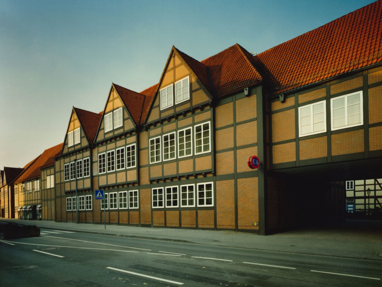 Historische Ansicht des C&A-Kaufhauses in Celle mit Fachwerkfassade
