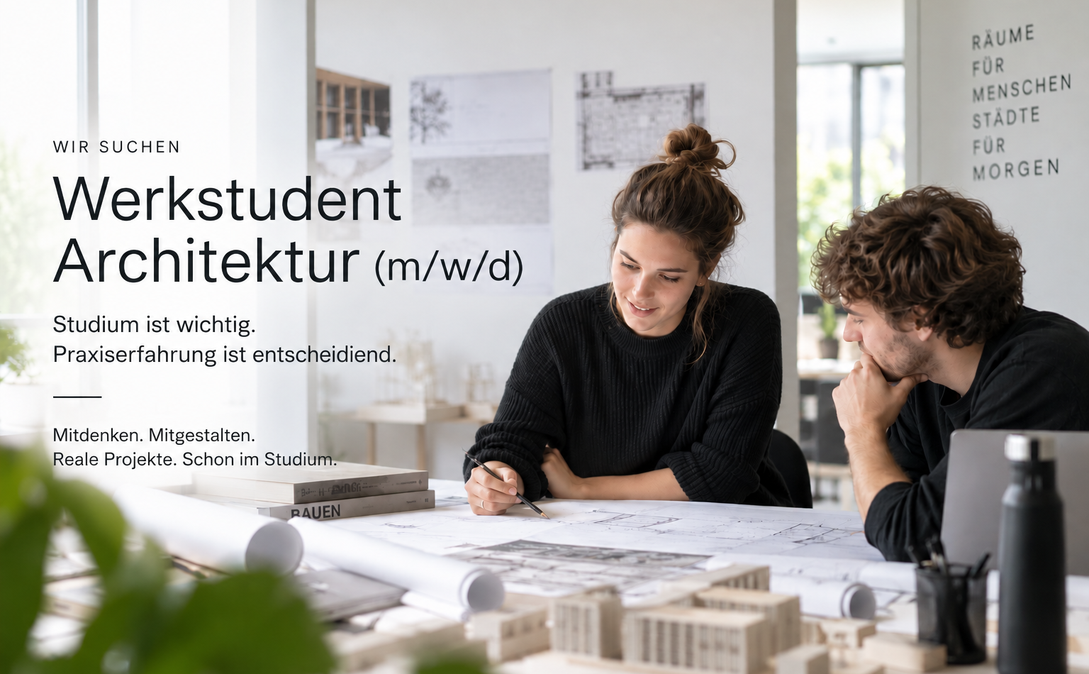Stellenanzeige von Nattler Architekten für einen Werkstudenten Architektur (m/w/d)