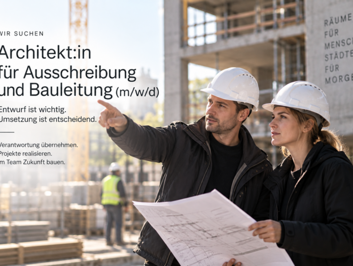 Stellenanzeige von Nattler Architekten für Architektinnen und Architekten im Bereich Ausschreibung und Bauleitung (m/w/d)