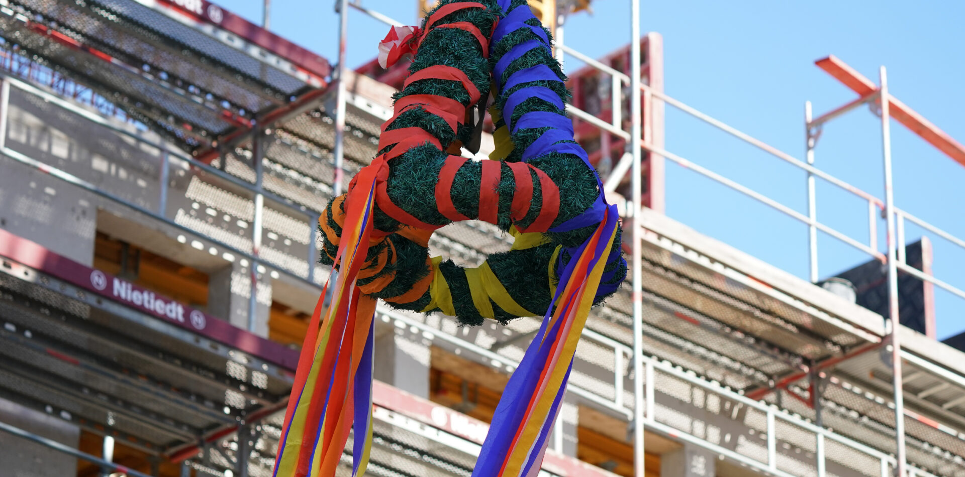 Richtschmuck vor dem Historischen Rathaus Gronau